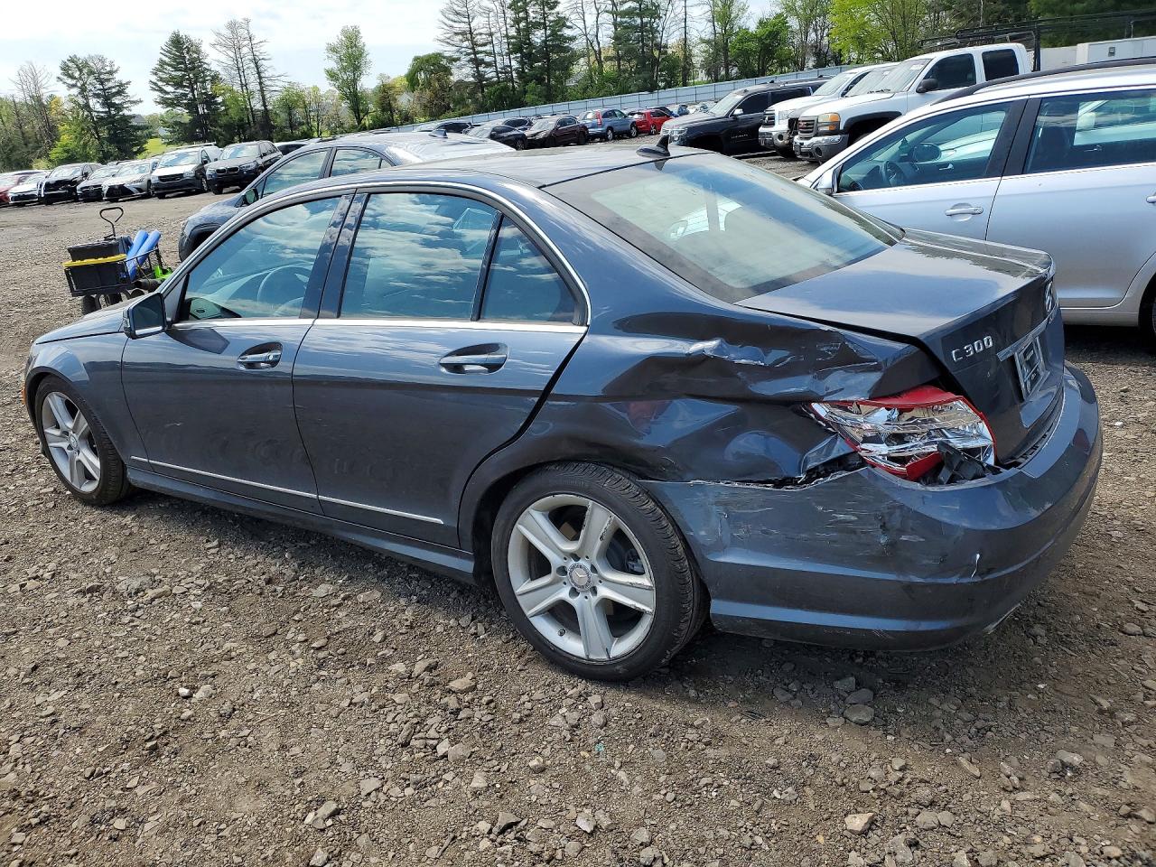 2011 Mercedes-benz C 300 4matic Gray vin: WDDGF8BB4BA502667