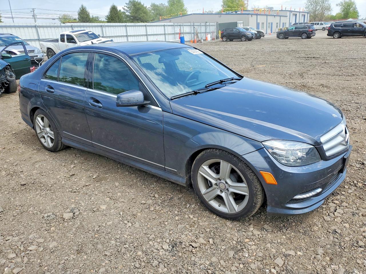 2011 Mercedes-benz C 300 4matic Gray vin: WDDGF8BB4BA502667