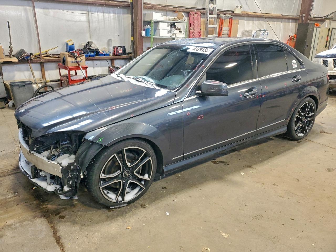 2011 Mercedes-benz C 300 4matic Black vin: WDDGF8BB4BA515807