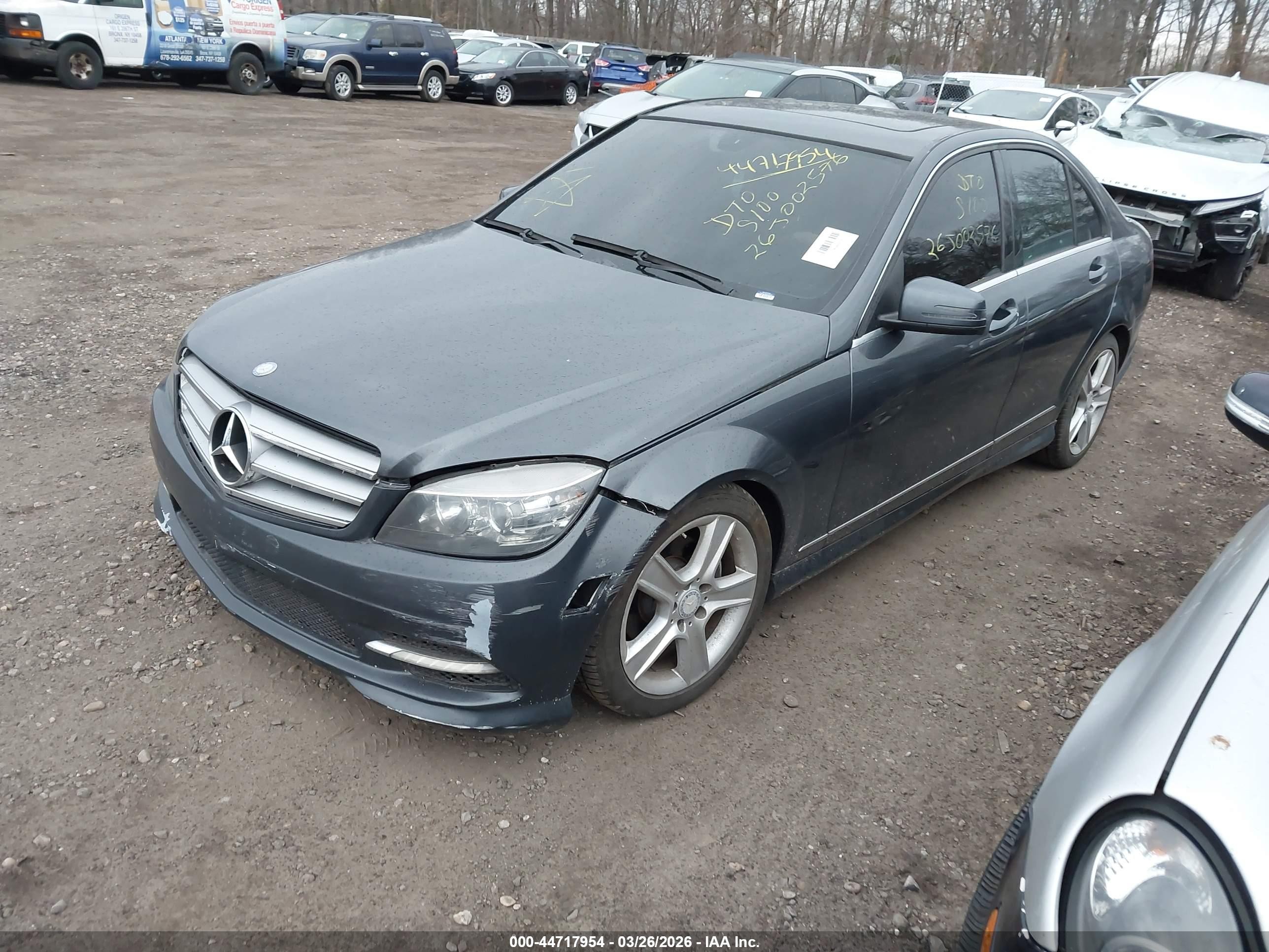 2011 Mercedes-benz C 300 Luxury 4matic/sport 4matic Gray vin: WDDGF8BB4BF527569