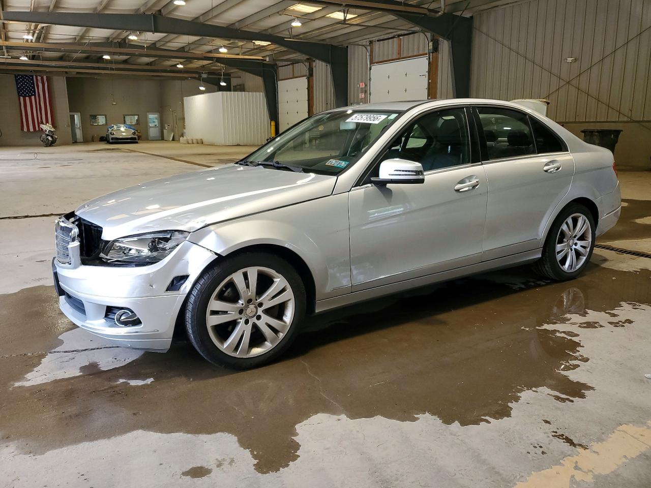 2011 Mercedes-benz C 300 4matic Silver vin: WDDGF8BB4BR136355