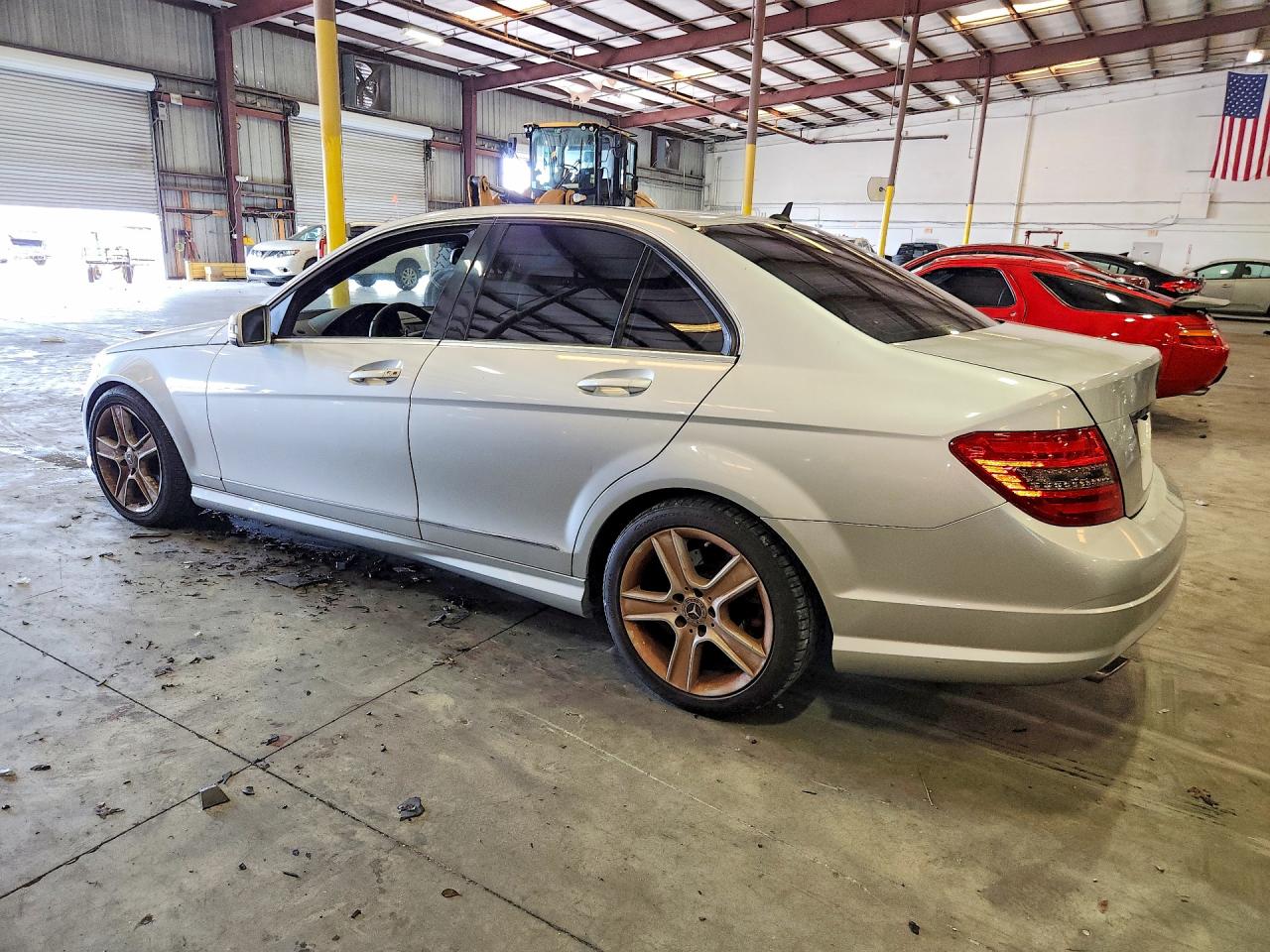 2011 Mercedes-benz C 300 4matic Silver vin: WDDGF8BB4BR140485