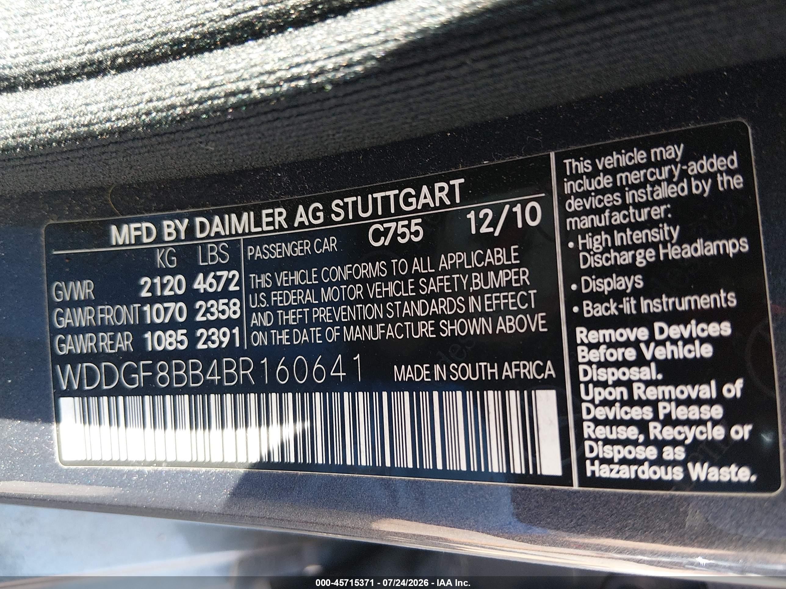 2011 Mercedes-benz C 300 Luxury 4matic/sport 4matic Gray vin: WDDGF8BB4BR160641