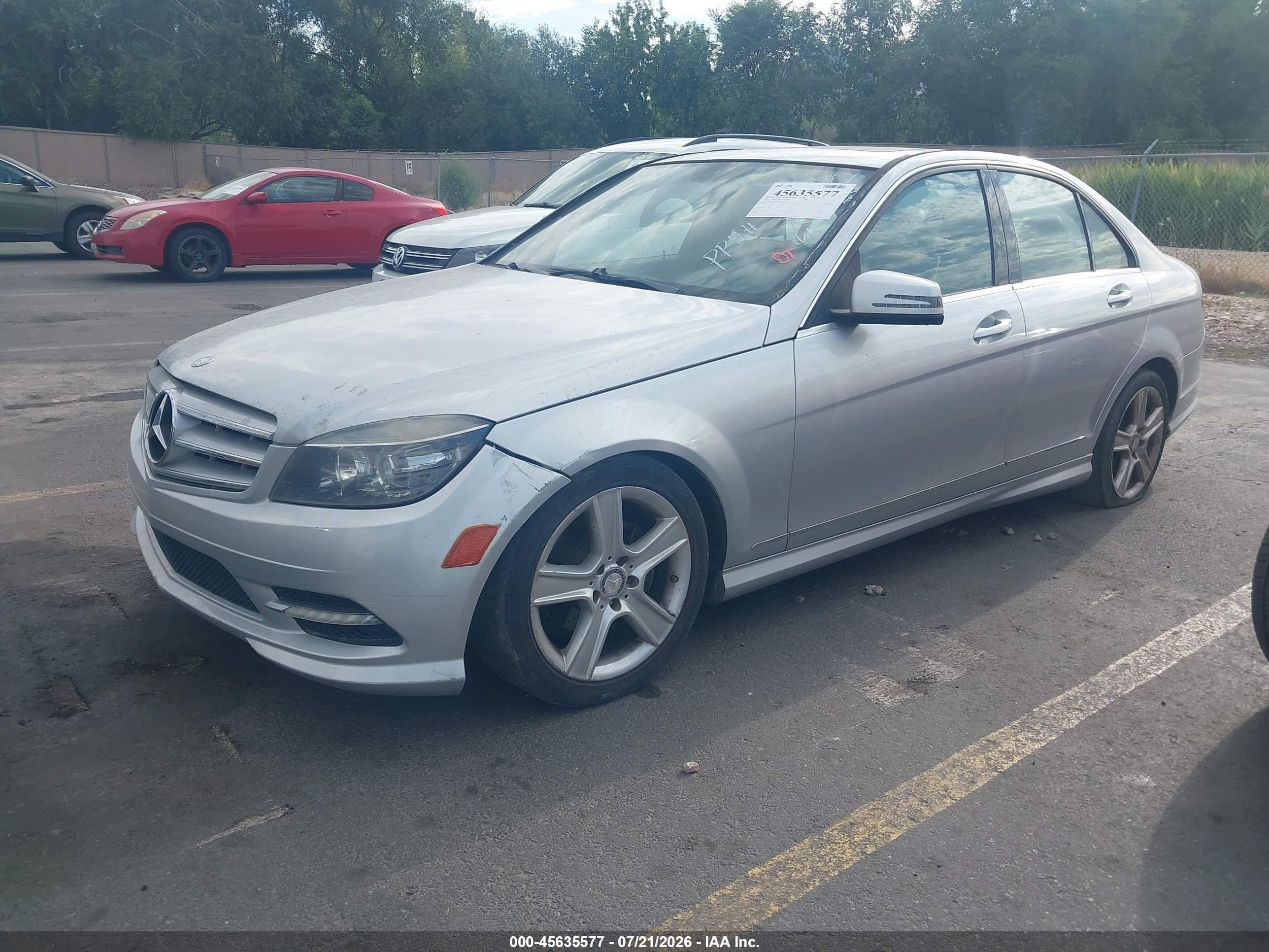 2011 Mercedes-benz C 300 Luxury 4matic/sport 4matic Silver vin: WDDGF8BB4BR163748