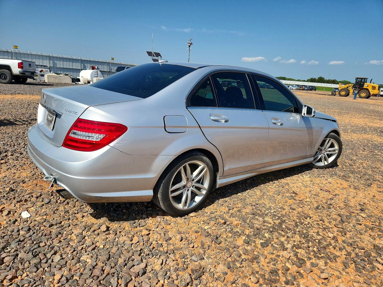 2012 Mercedes-benz C 300 4matic Silver vin: WDDGF8BB4CR193575