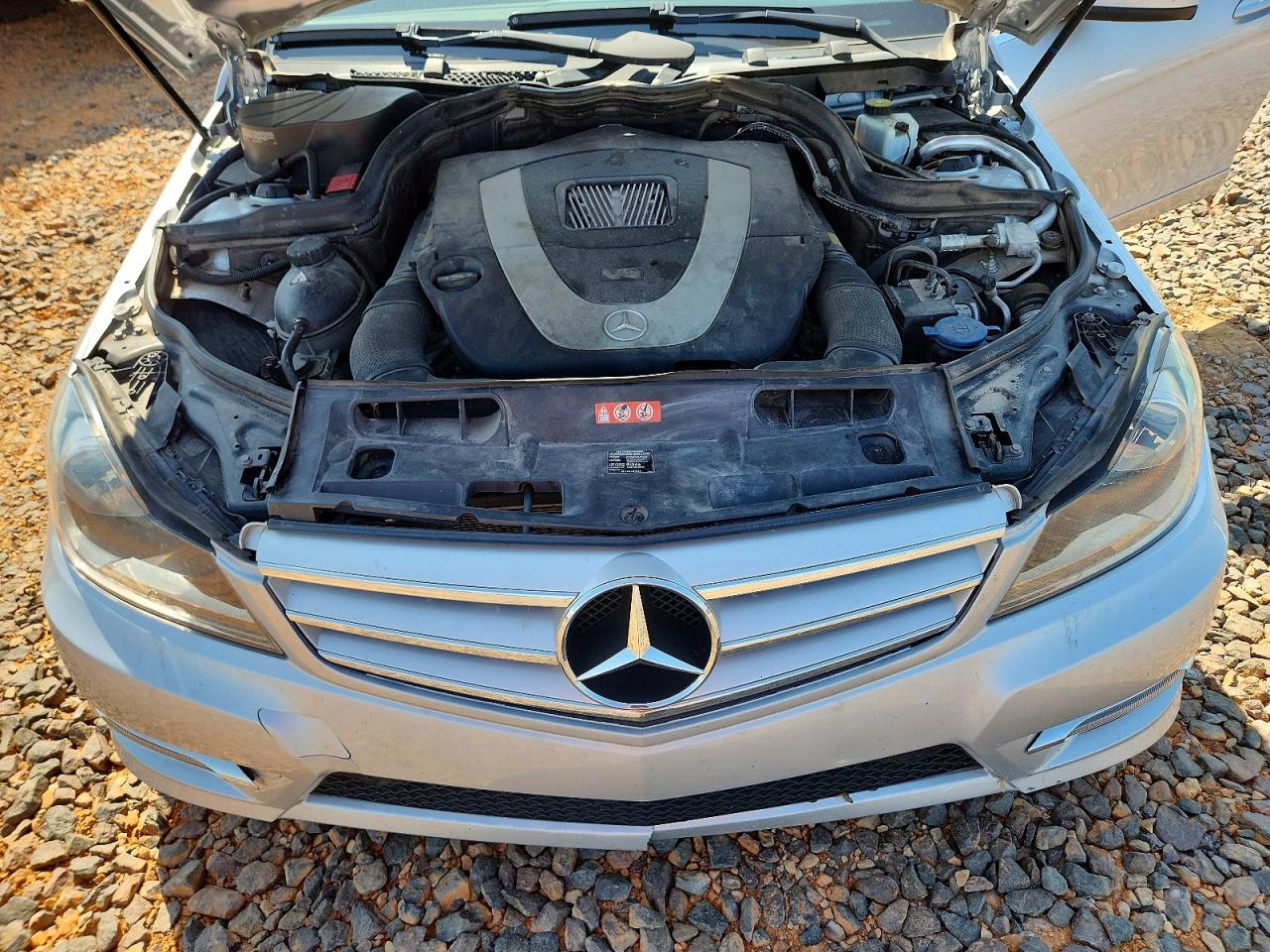 2012 Mercedes-benz C 300 4matic Silver vin: WDDGF8BB4CR193575