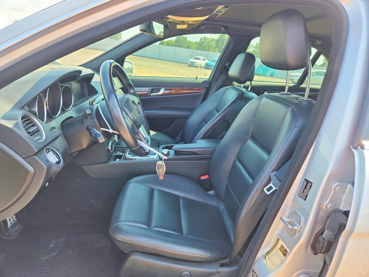 2012 Mercedes-benz C 300 4matic Silver vin: WDDGF8BB4CR193575