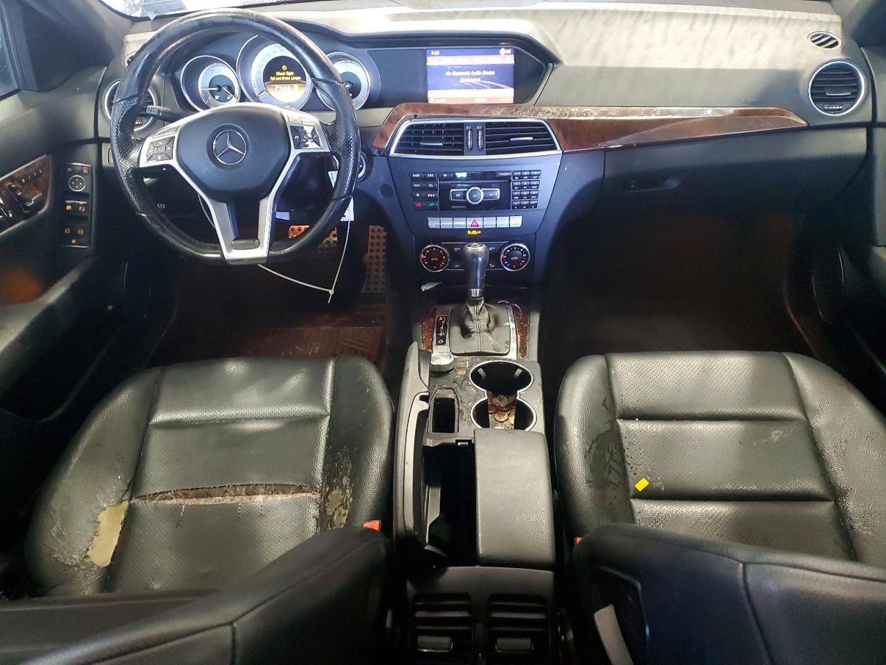 2012 Mercedes-benz C 300 4matic Black vin: WDDGF8BB4CR228888