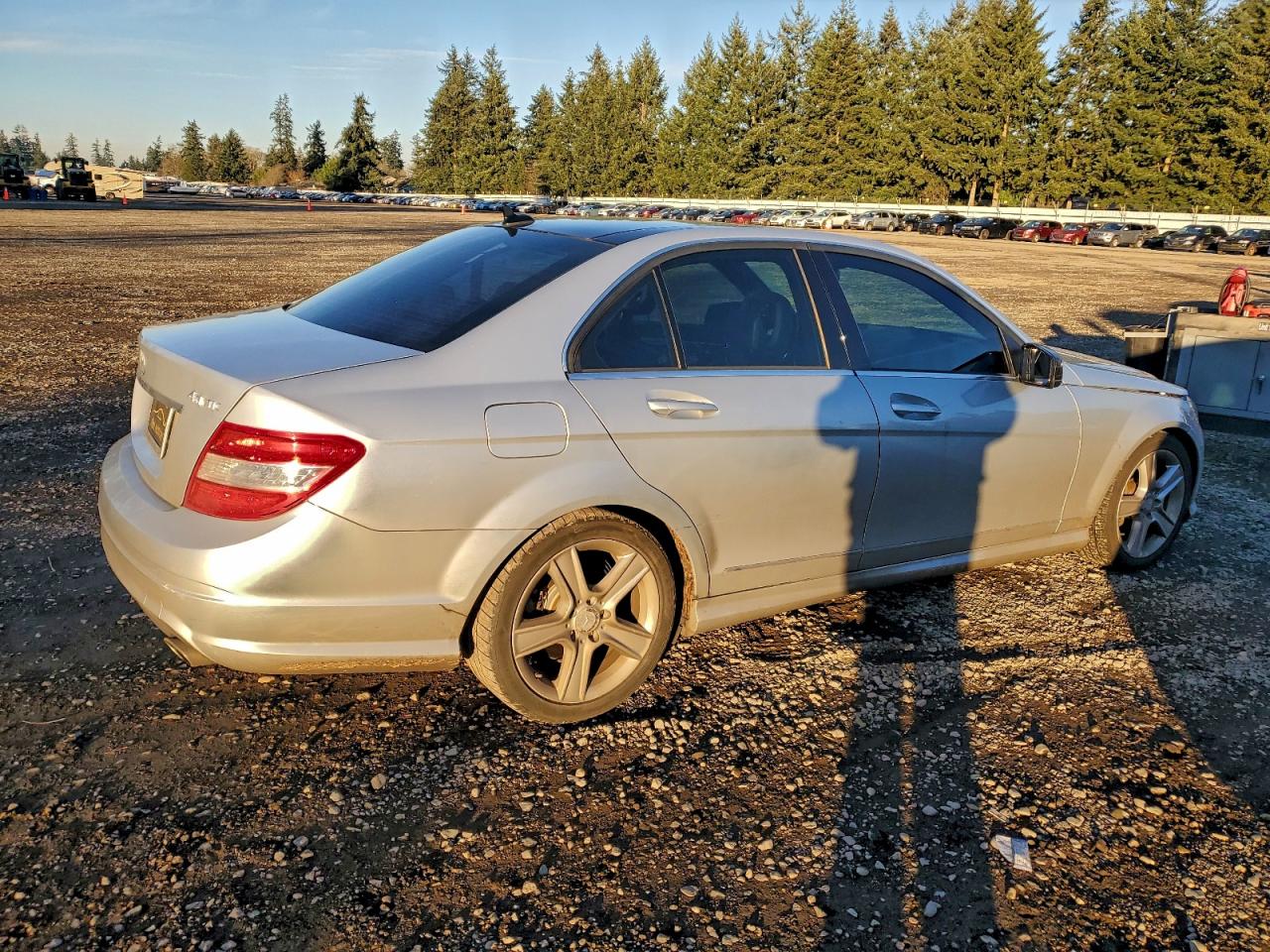 2010 Mercedes-benz C 300 4matic Silver vin: WDDGF8BB5AF401638