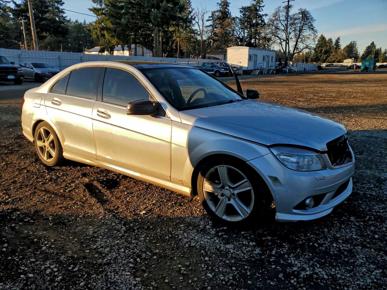 2010 Mercedes-benz C 300 4matic Silver vin: WDDGF8BB5AF401638