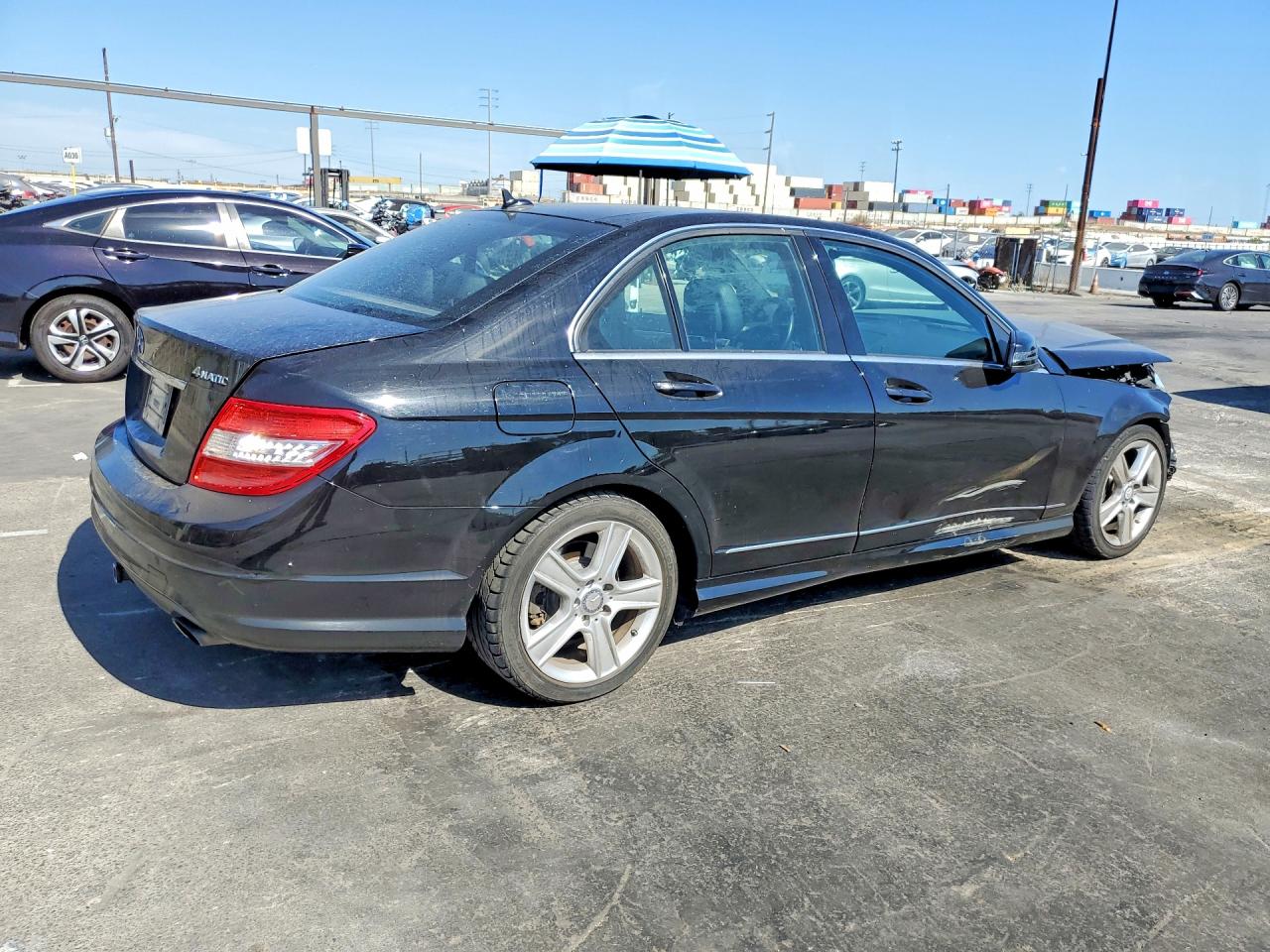 2010 Mercedes-benz C 300 4matic Black vin: WDDGF8BB5AF405253