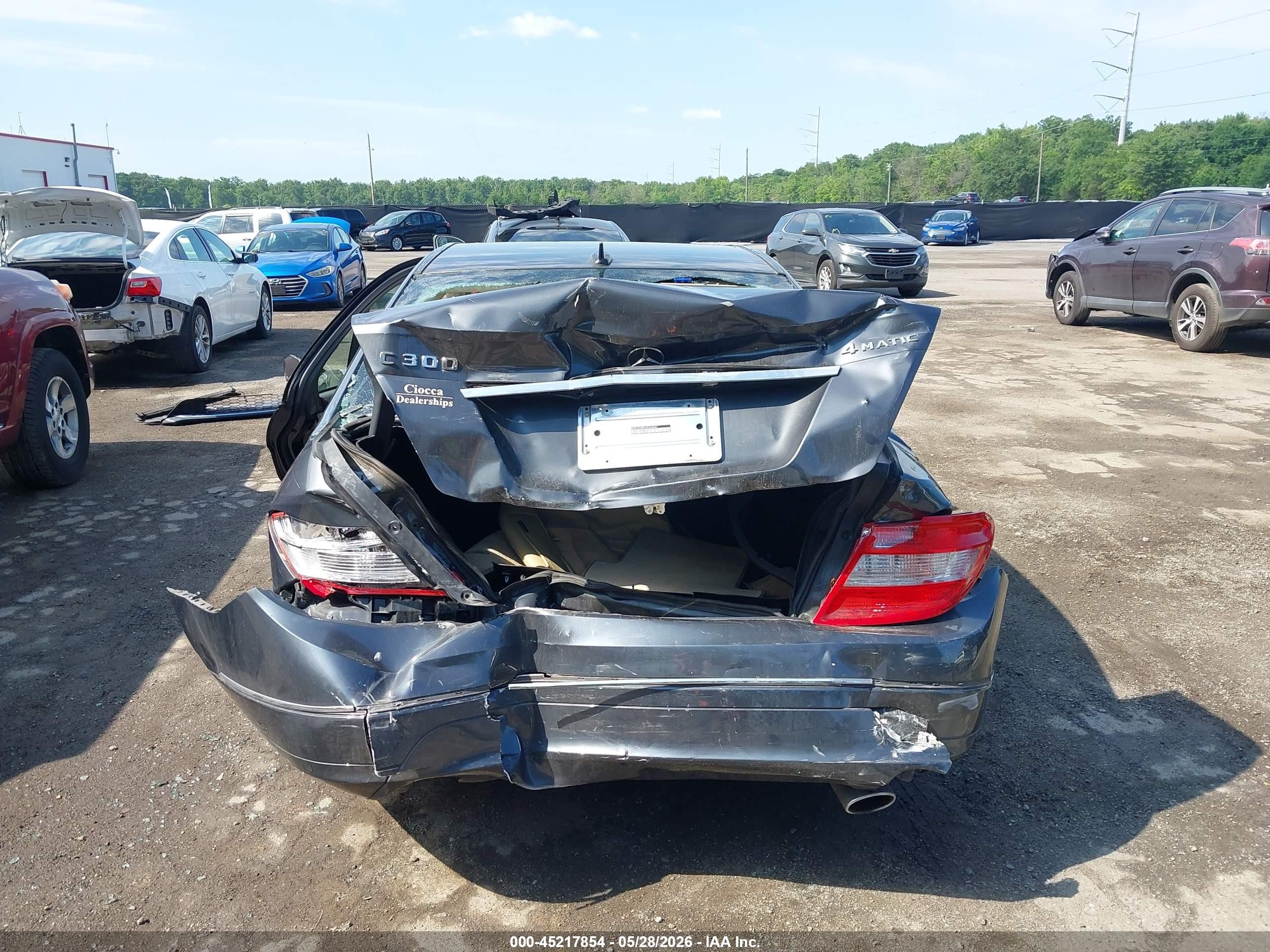 2010 Mercedes-benz C 300 Luxury 4matic Gray vin: WDDGF8BB5AF466067