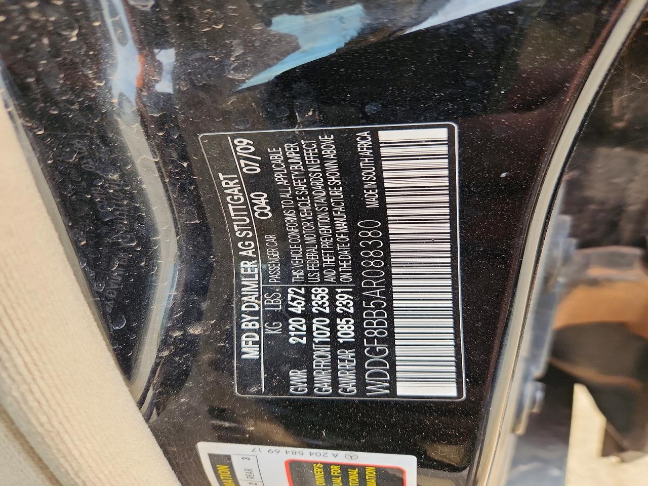 2010 Mercedes-benz C 300 4matic Black vin: WDDGF8BB5AR088380