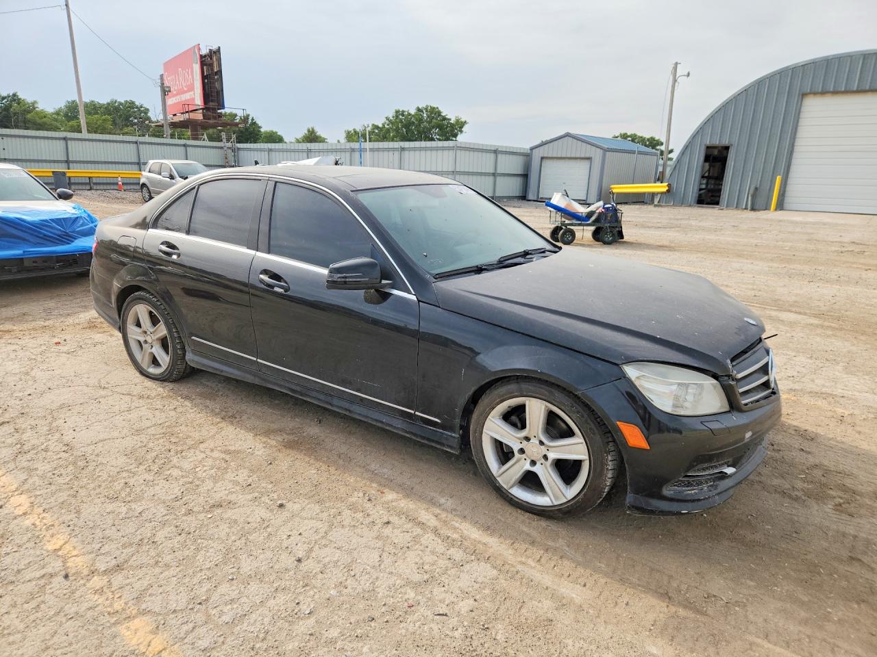 2010 Mercedes-benz C 300 4matic Black vin: WDDGF8BB5AR088380