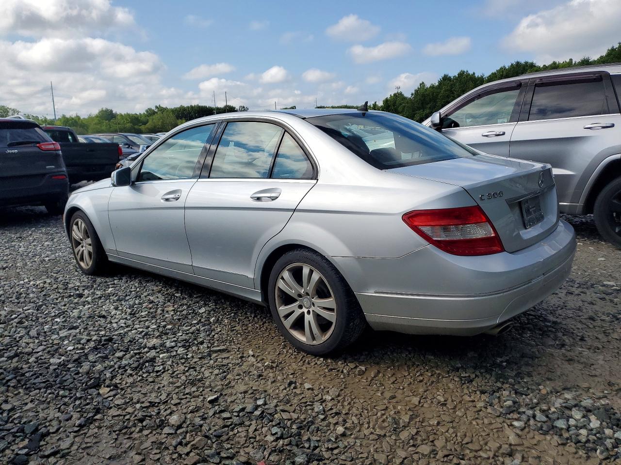 2011 Mercedes-benz C 300 4matic Silver vin: WDDGF8BB5BR145078
