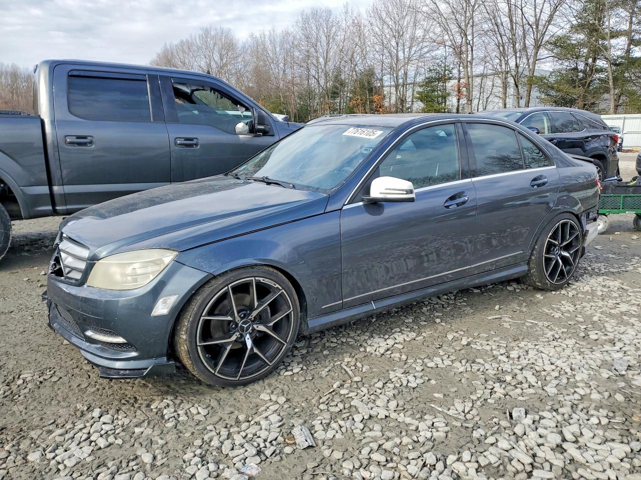 2011 Mercedes-benz C 300 4matic Gray vin: WDDGF8BB5BR167680