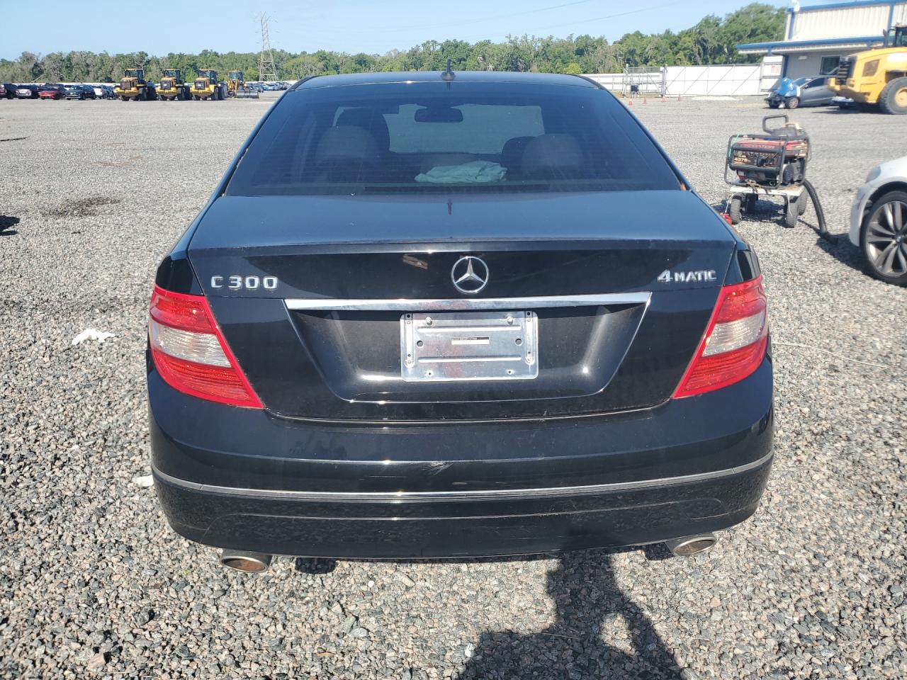 2011 Mercedes-benz C 300 4matic Черный vin: WDDGF8BB5BR167968