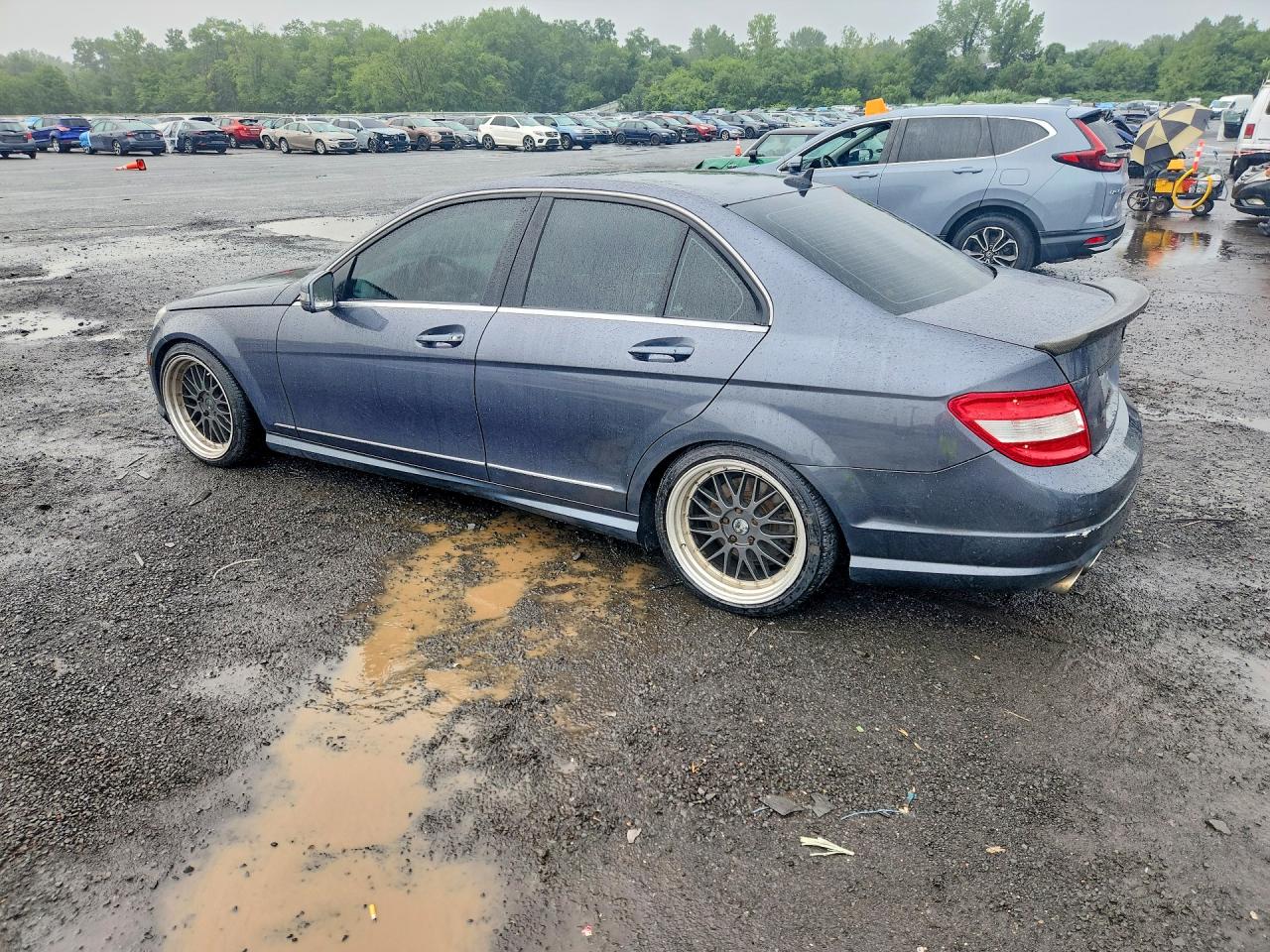 2011 Mercedes-benz C 300 4matic Charcoal vin: WDDGF8BB5BR186780