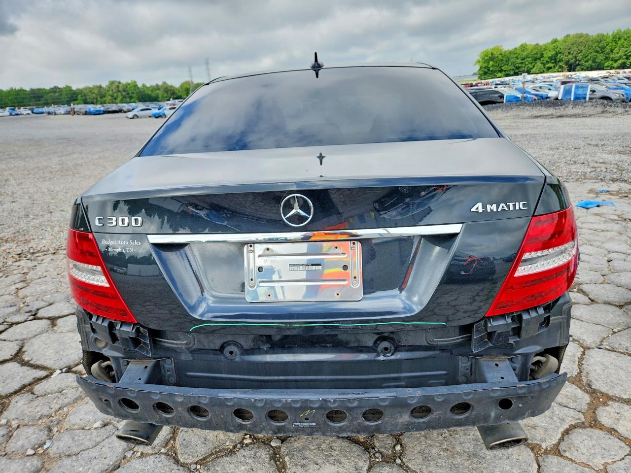 2012 Mercedes-benz C 300 4matic Черный vin: WDDGF8BB5CA629705