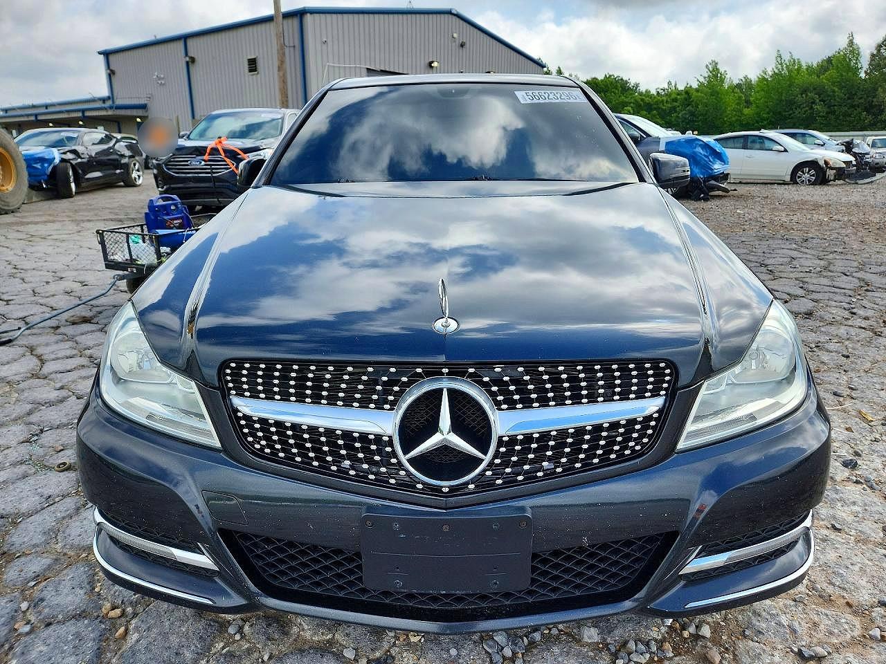 2012 Mercedes-benz C 300 4matic Черный vin: WDDGF8BB5CA629705