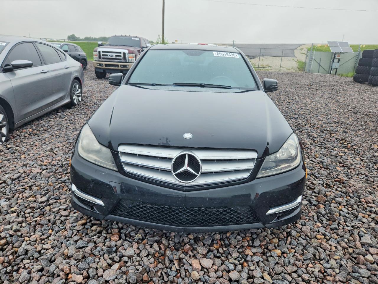2012 Mercedes-benz C 300 4matic Black vin: WDDGF8BB5CA683327