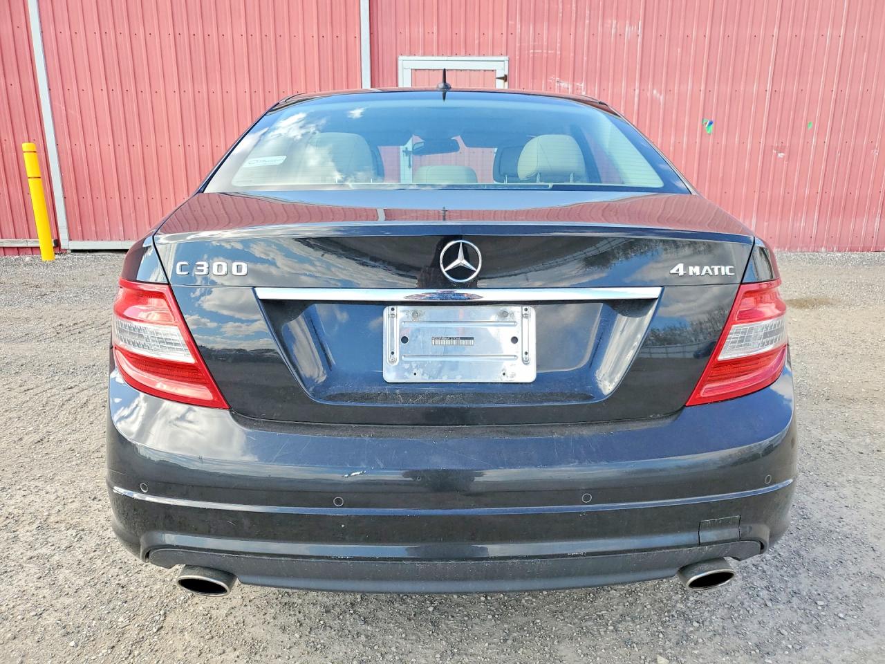 2010 Mercedes Benz C 300 4matic Black vin: WDDGF8BB6AF377544