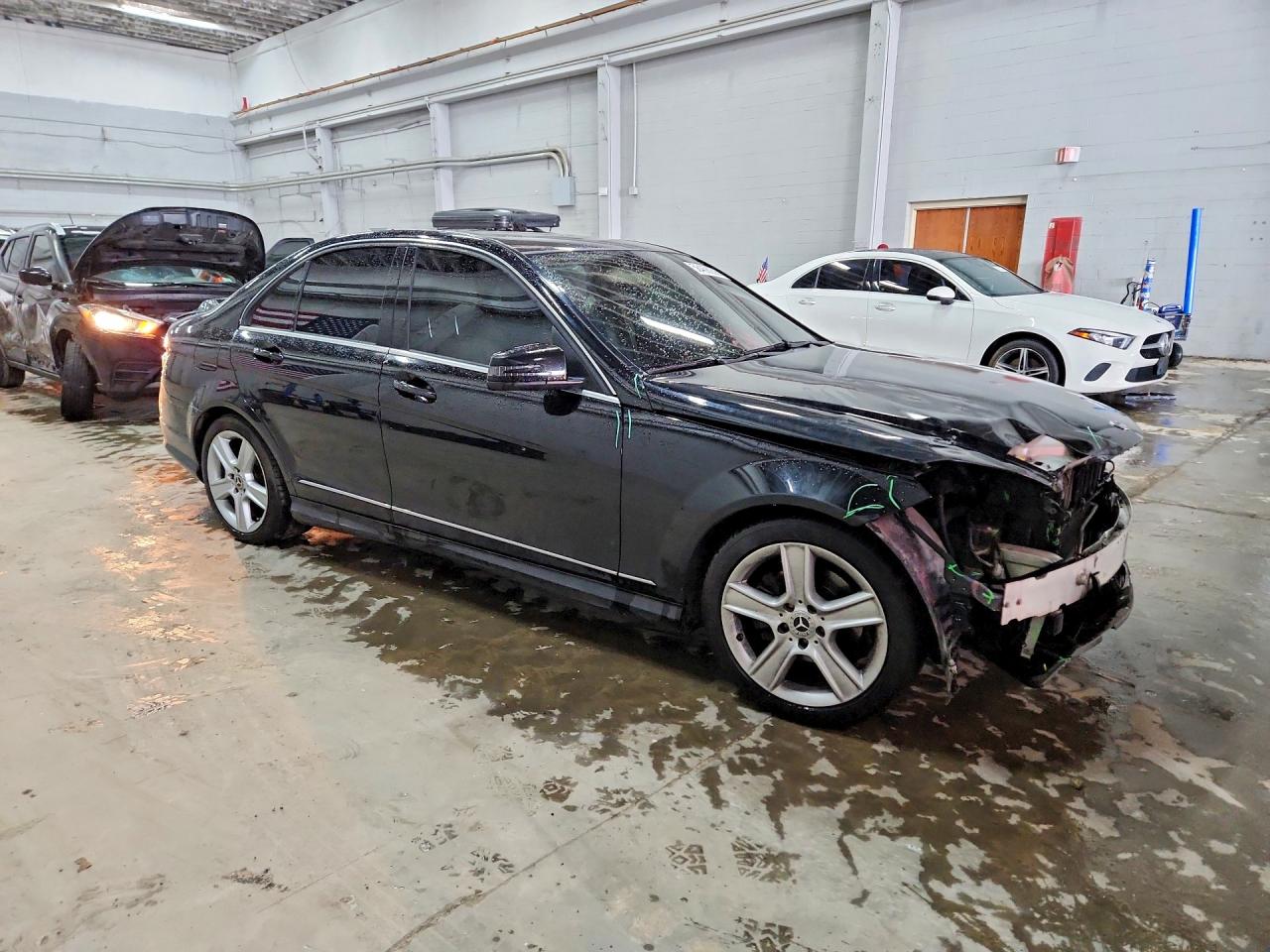 2010 Mercedes-benz C 300 4matic Black vin: WDDGF8BB6AF449567