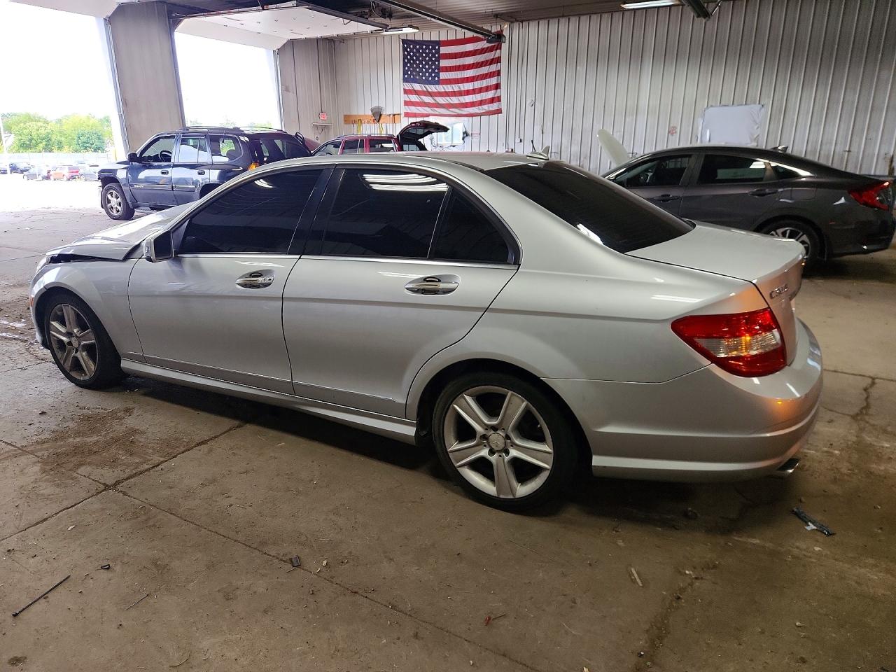 2010 Mercedes-benz C 300 4matic Silver vin: WDDGF8BB6AF474629