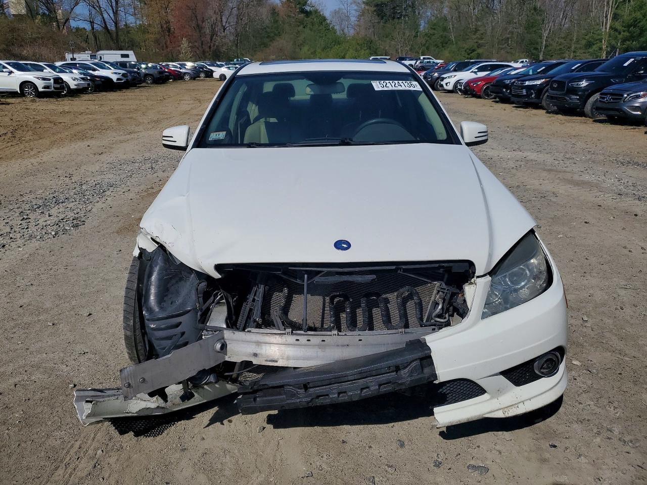 2010 Mercedes-benz C 300 4matic Белый vin: WDDGF8BB6AF490622