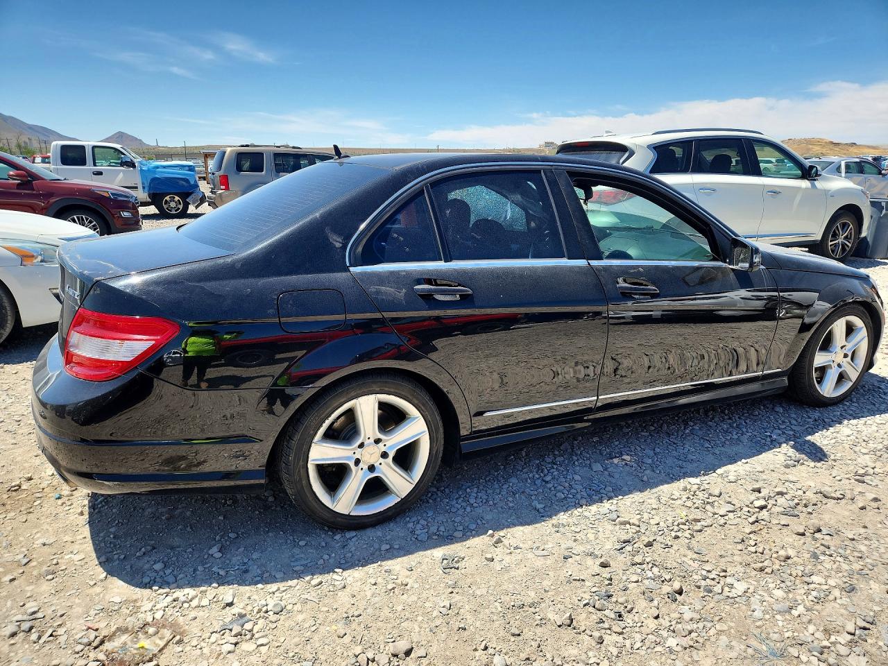 2010 Mercedes-benz C 300 4matic Black vin: WDDGF8BB6AF502316