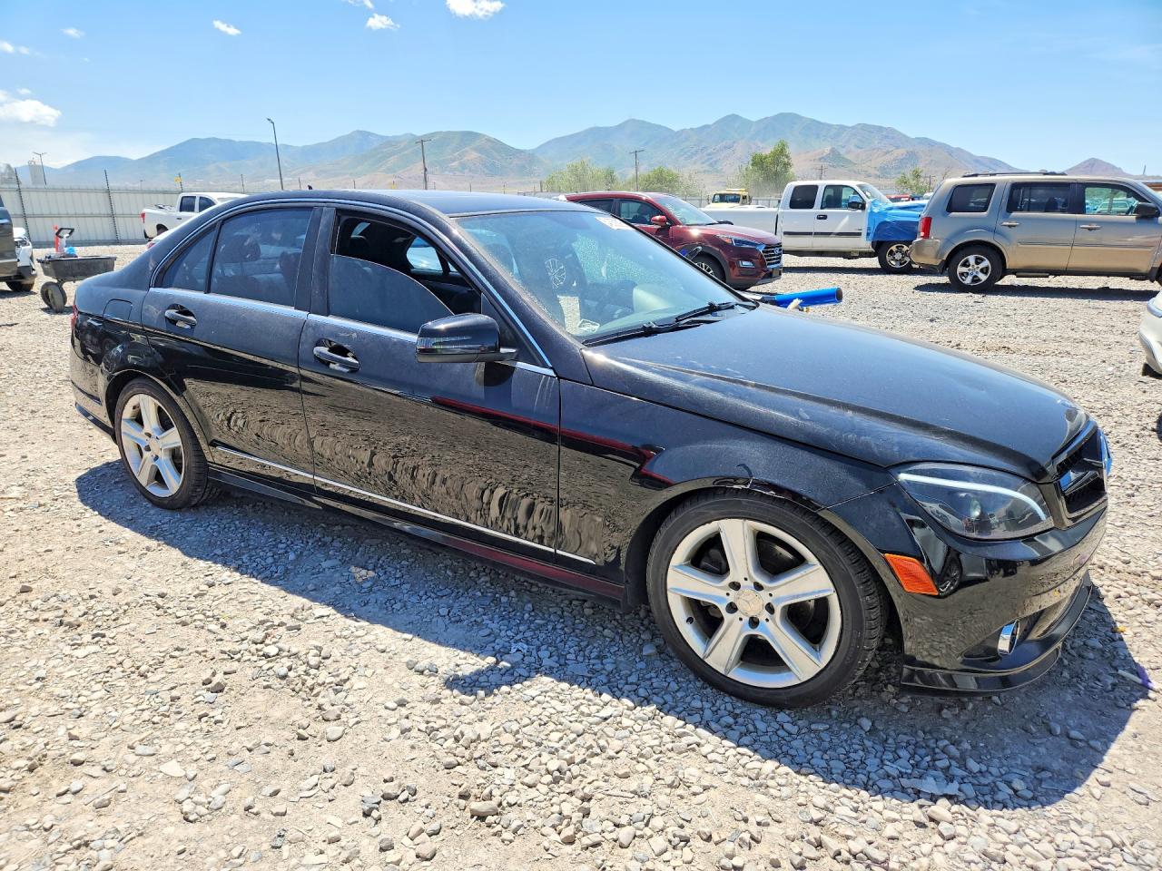 2010 Mercedes-benz C 300 4matic Black vin: WDDGF8BB6AF502316