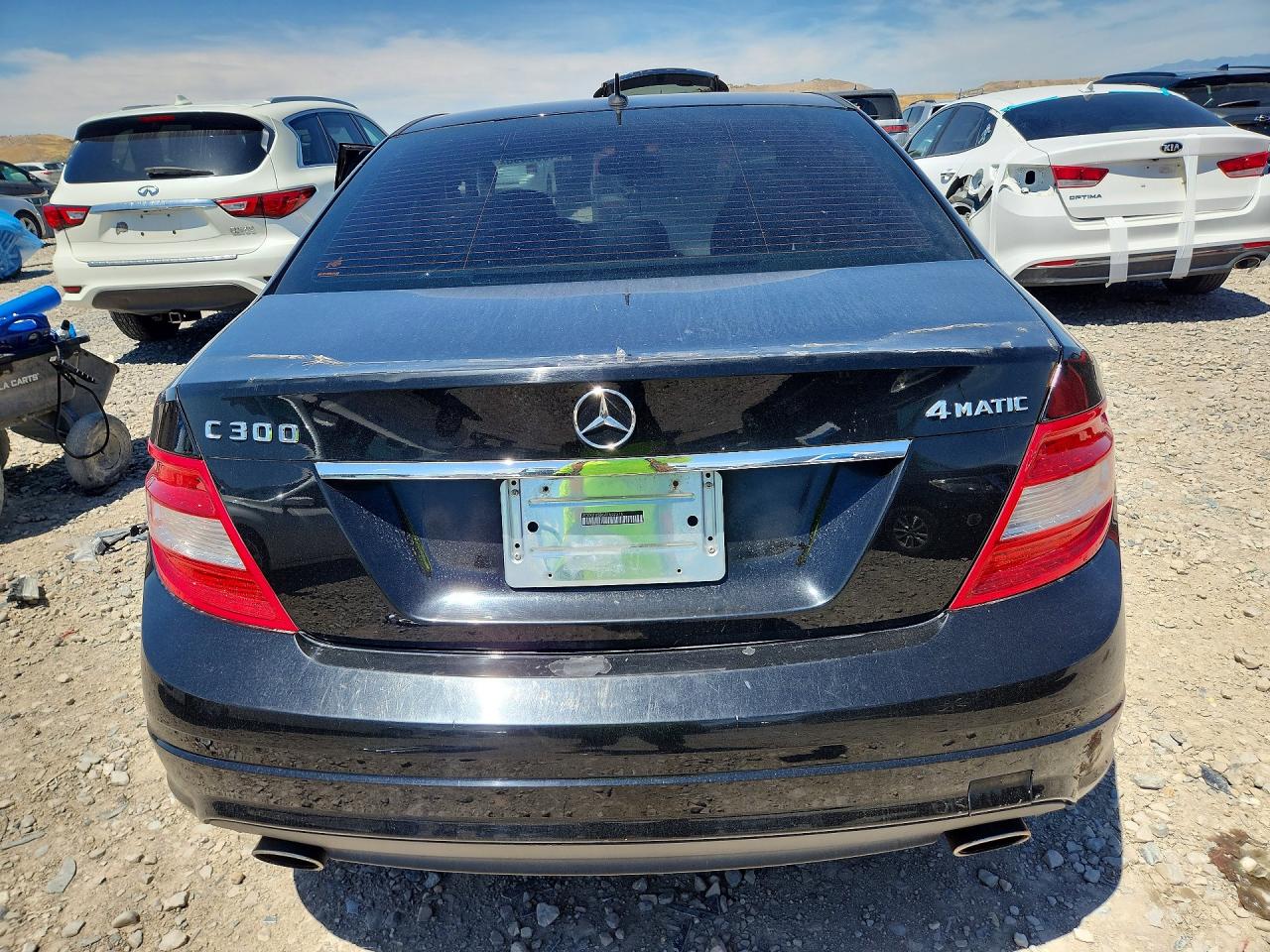 2010 Mercedes-benz C 300 4matic Black vin: WDDGF8BB6AF502316