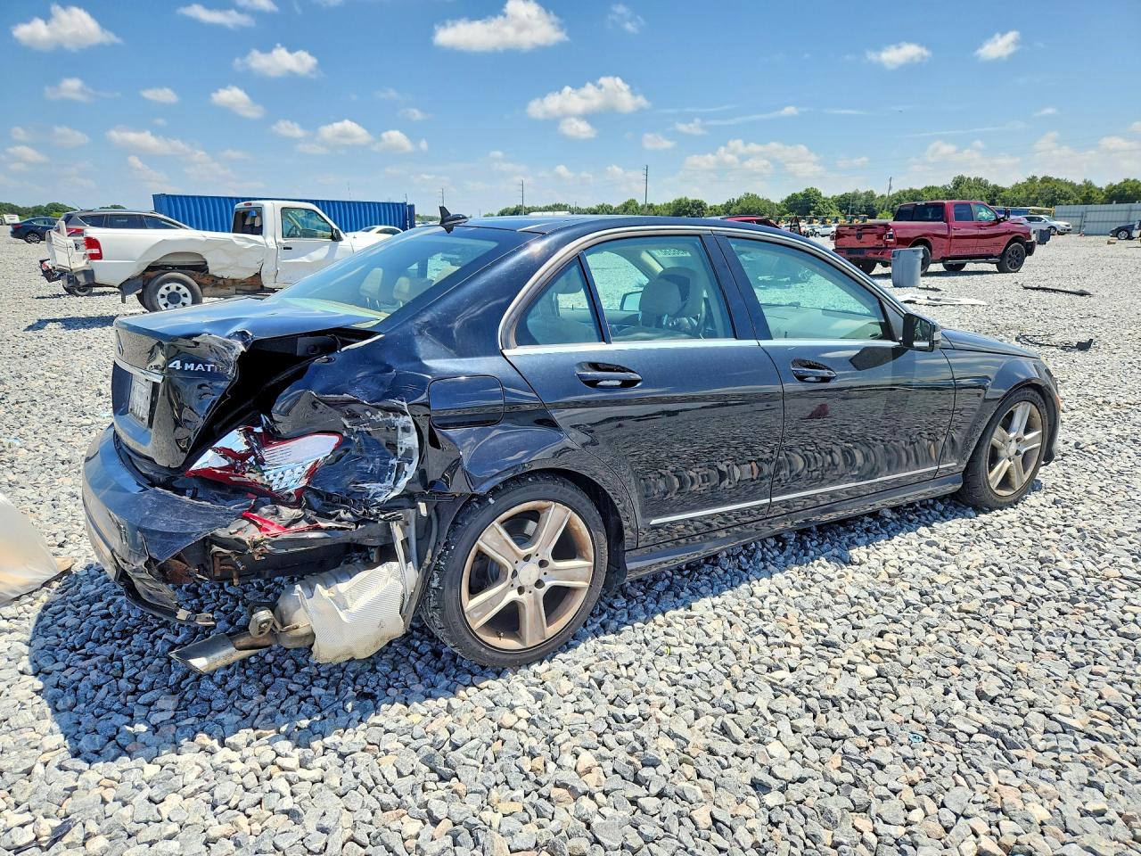 2010 Mercedes-benz C 300 4matic Blue vin: WDDGF8BB6AR094219