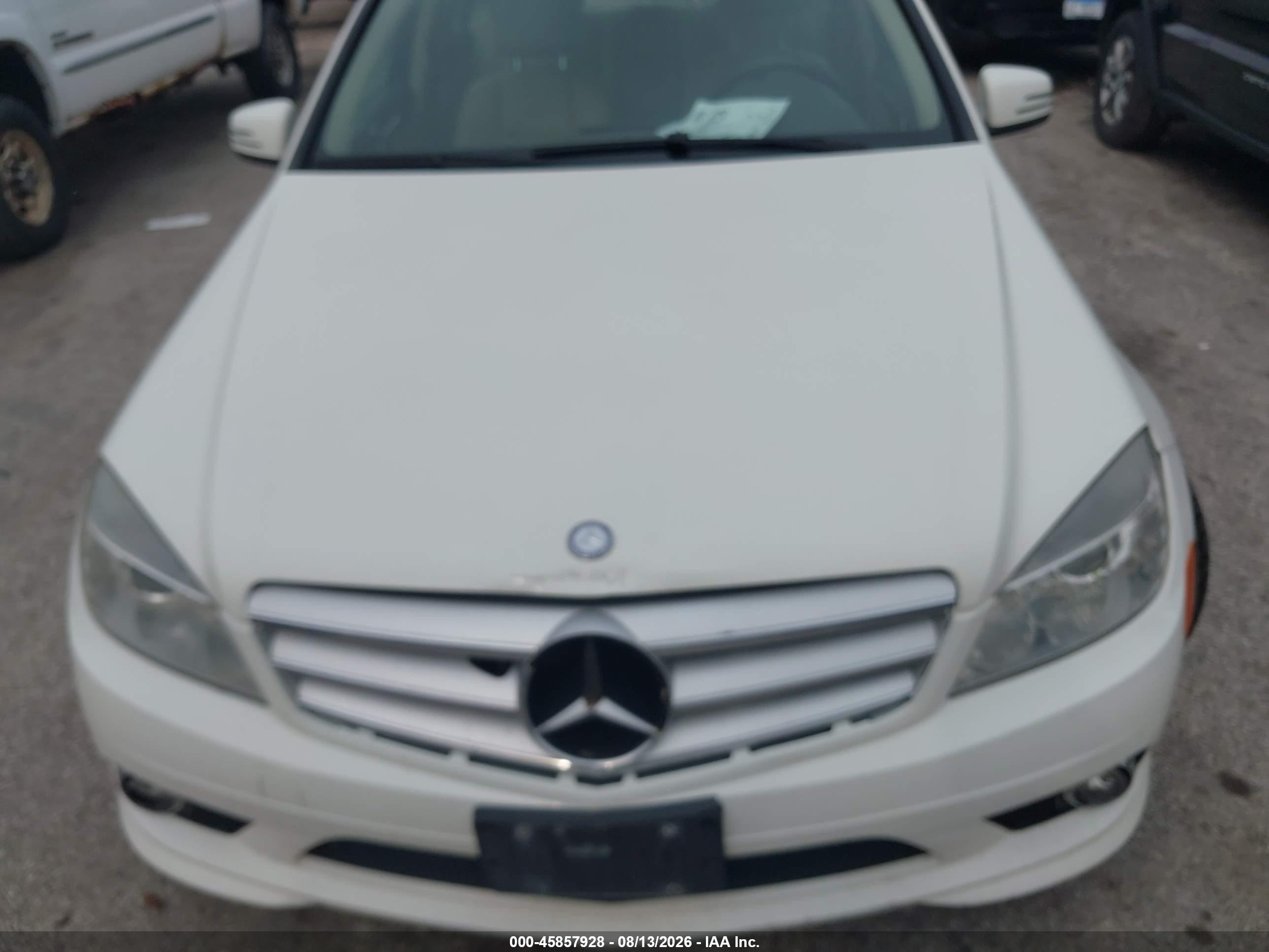 2010 Mercedes-benz C 300 Sport 4matic White vin: WDDGF8BB6AR125176