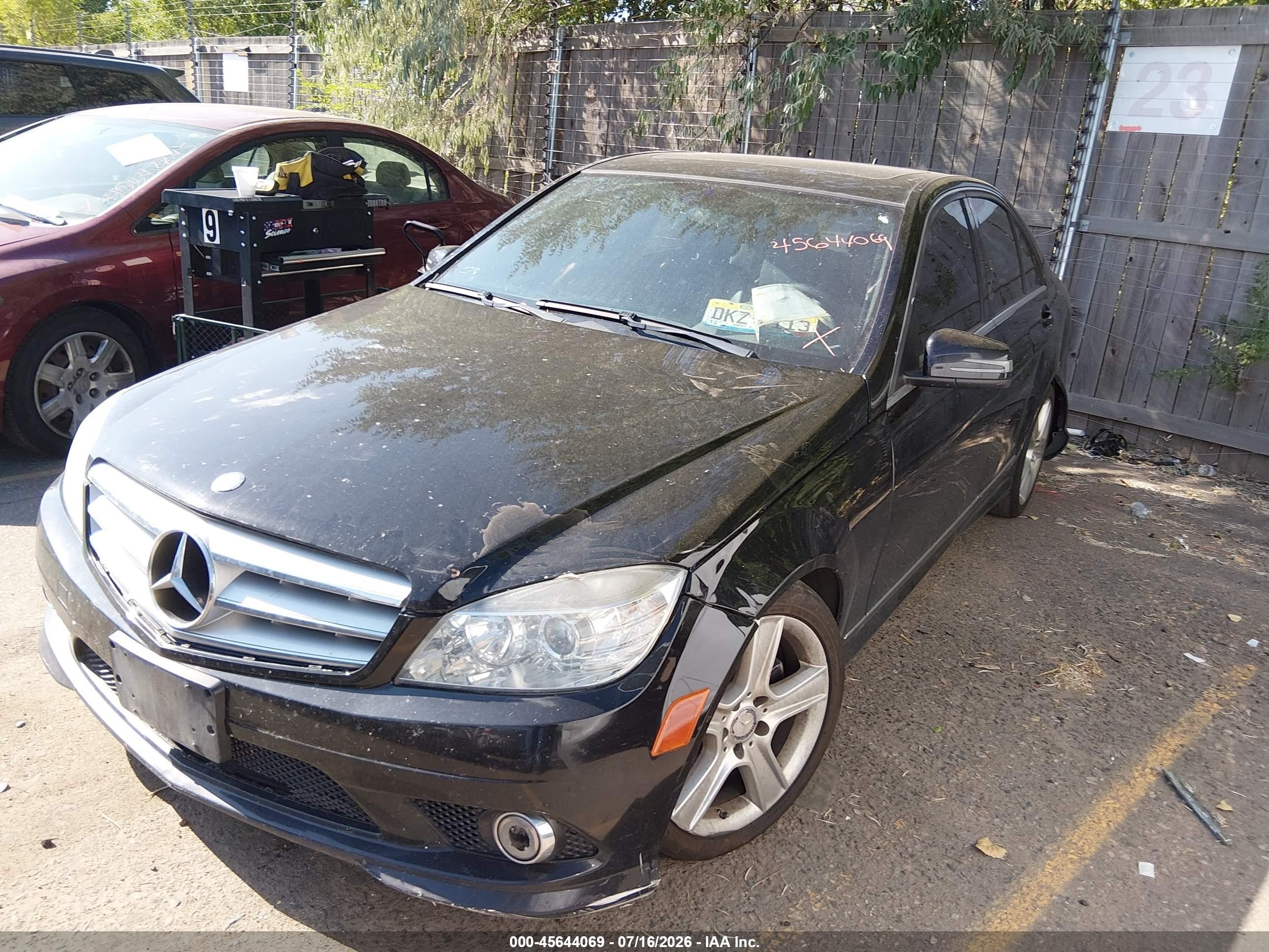 2010 Mercedes-benz C 300 Sport 4matic Black vin: WDDGF8BB6AR126182