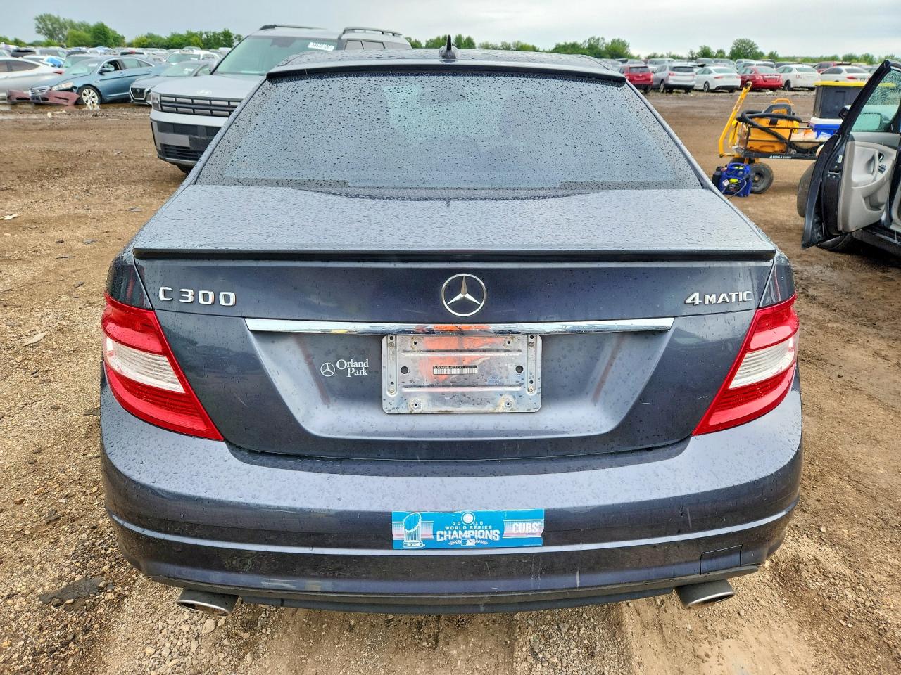 2010 Mercedes-benz C 300 4matic Gray vin: WDDGF8BB6AR127199