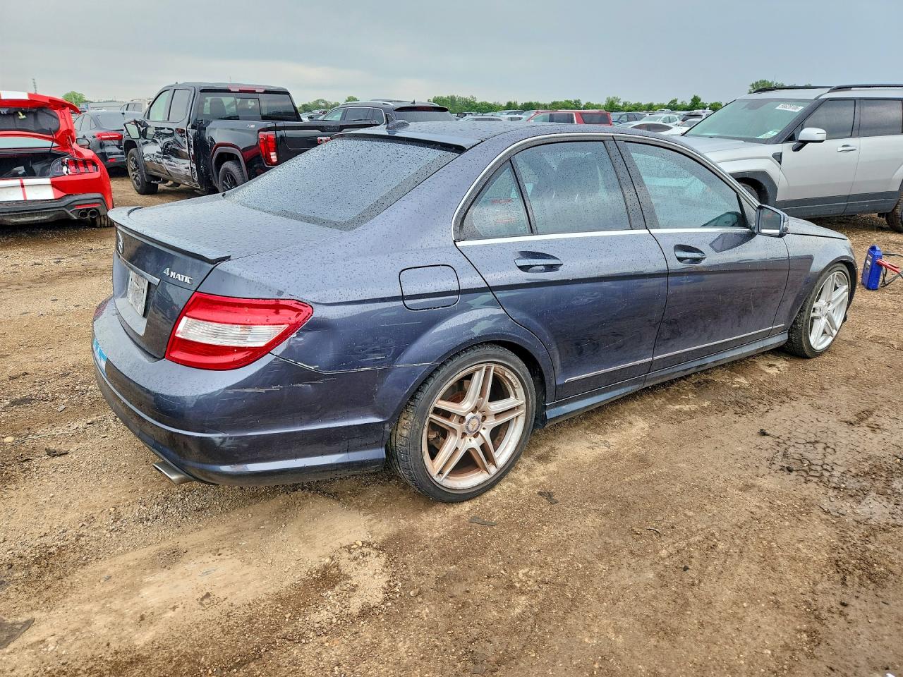 2010 Mercedes-benz C 300 4matic Gray vin: WDDGF8BB6AR127199