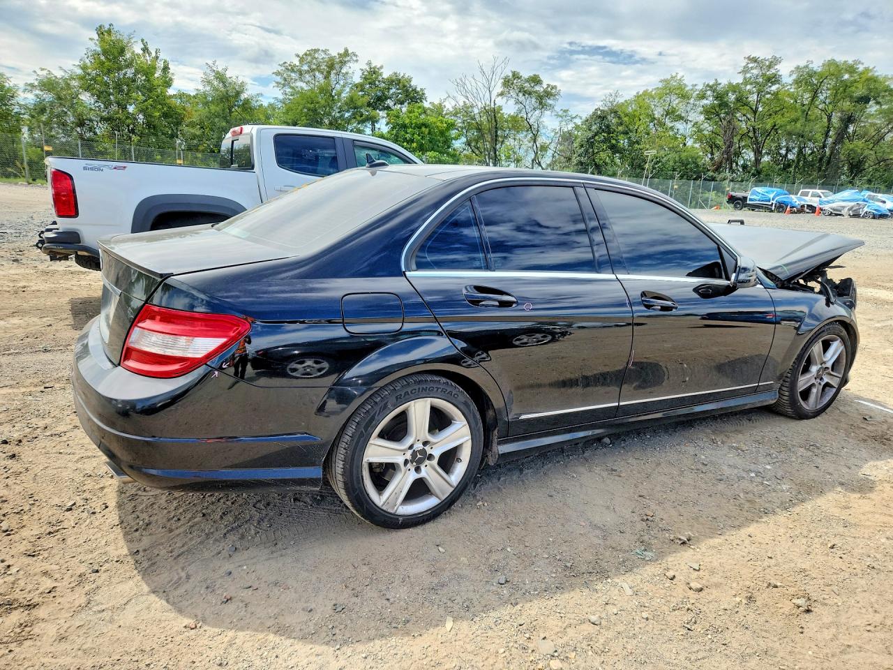 2011 Mercedes-benz C 300 4matic Black vin: WDDGF8BB6BR150659