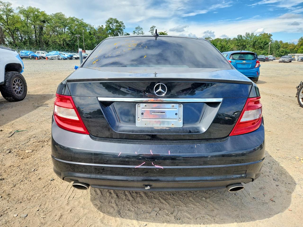 2011 Mercedes-benz C 300 4matic Black vin: WDDGF8BB6BR150659