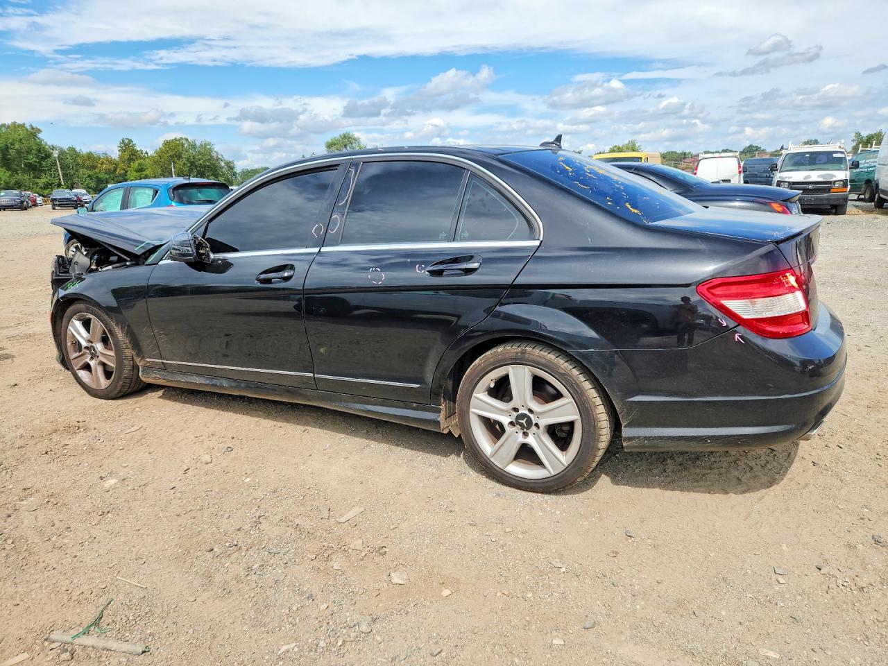 2011 Mercedes-benz C 300 4matic Black vin: WDDGF8BB6BR150659