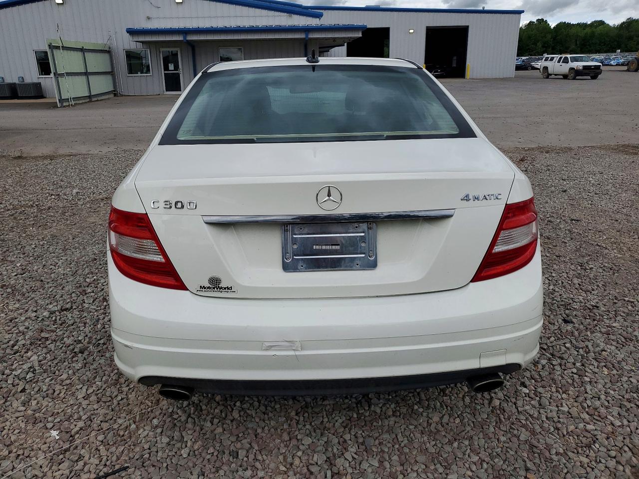 2011 Mercedes-benz C 300 4matic White vin: WDDGF8BB6BR153156