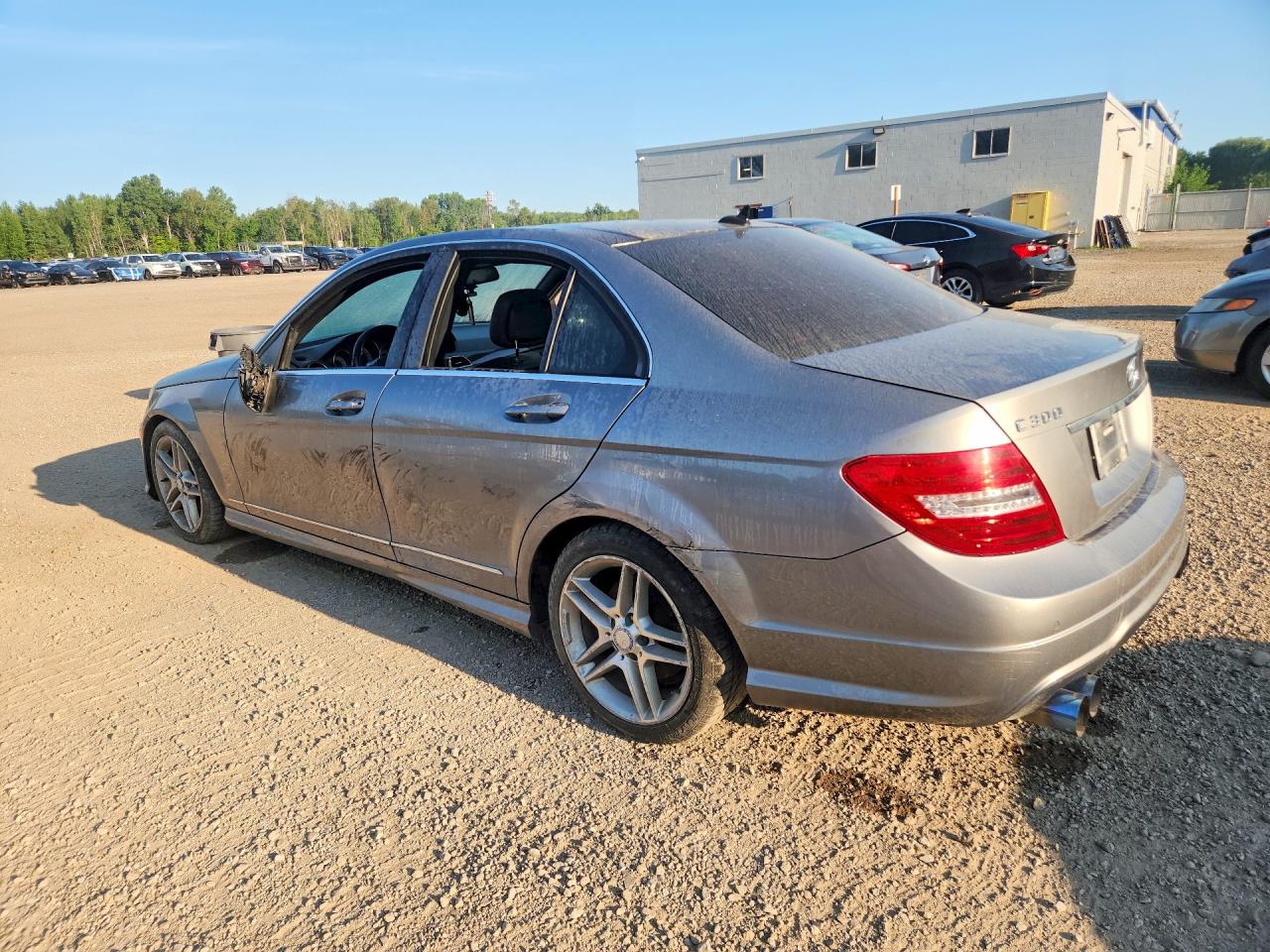 2012 Mercedes-benz C 300 4matic Gray vin: WDDGF8BB6CA601931