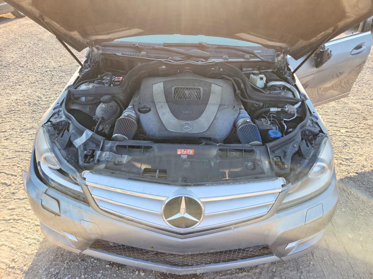 2012 Mercedes-benz C 300 4matic Gray vin: WDDGF8BB6CA601931
