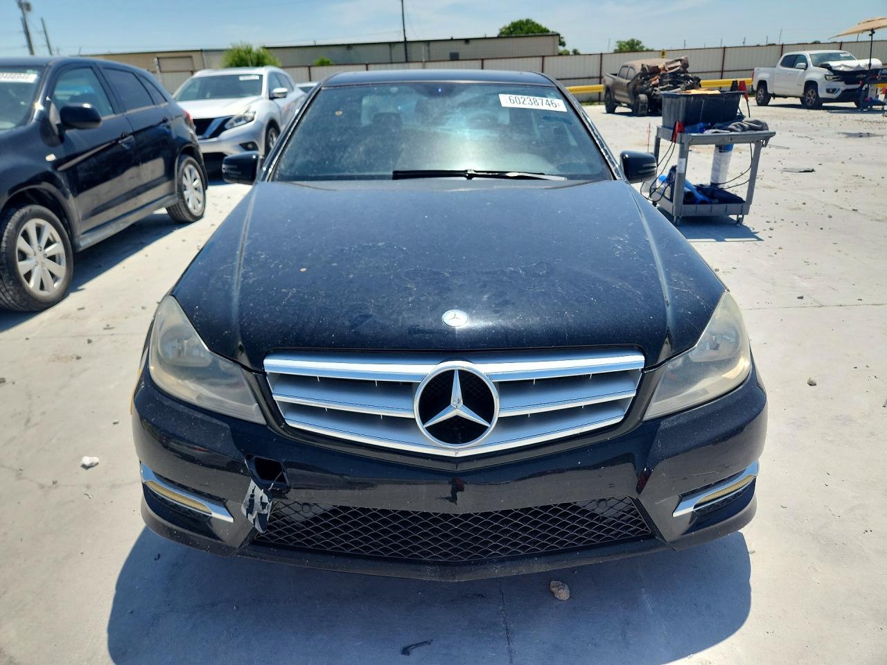 2012 Mercedes-benz C 300 4matic Black vin: WDDGF8BB6CA619152