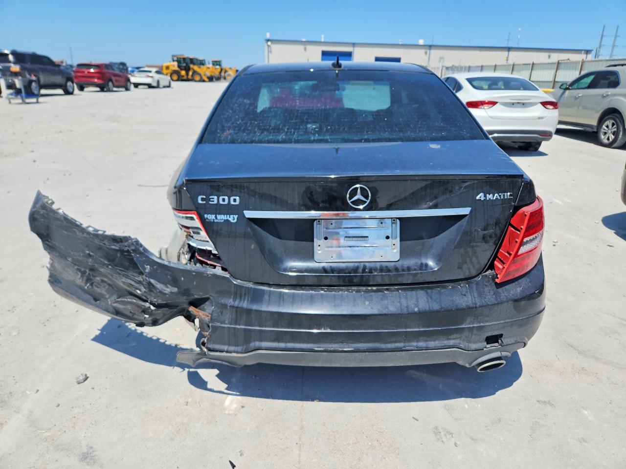 2012 Mercedes-benz C 300 4matic Black vin: WDDGF8BB6CA619152