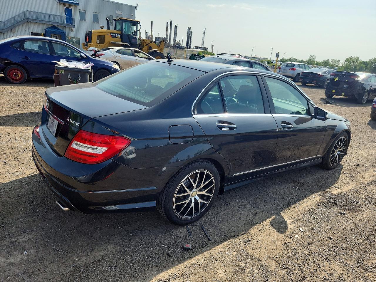 2012 Mercedes-benz C 300 4matic Black vin: WDDGF8BB6CA719607