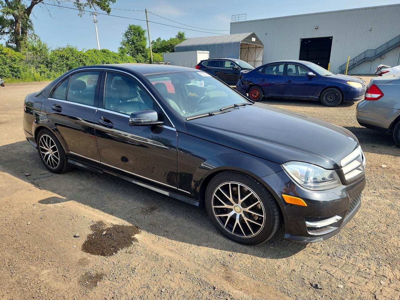 2012 Mercedes-benz C 300 4matic Black vin: WDDGF8BB6CA719607