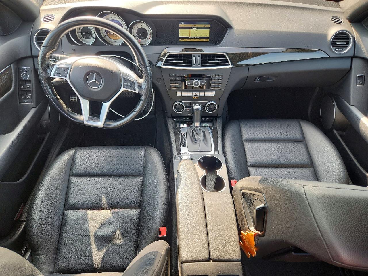 2012 Mercedes-benz C 300 4matic Black vin: WDDGF8BB6CA719607