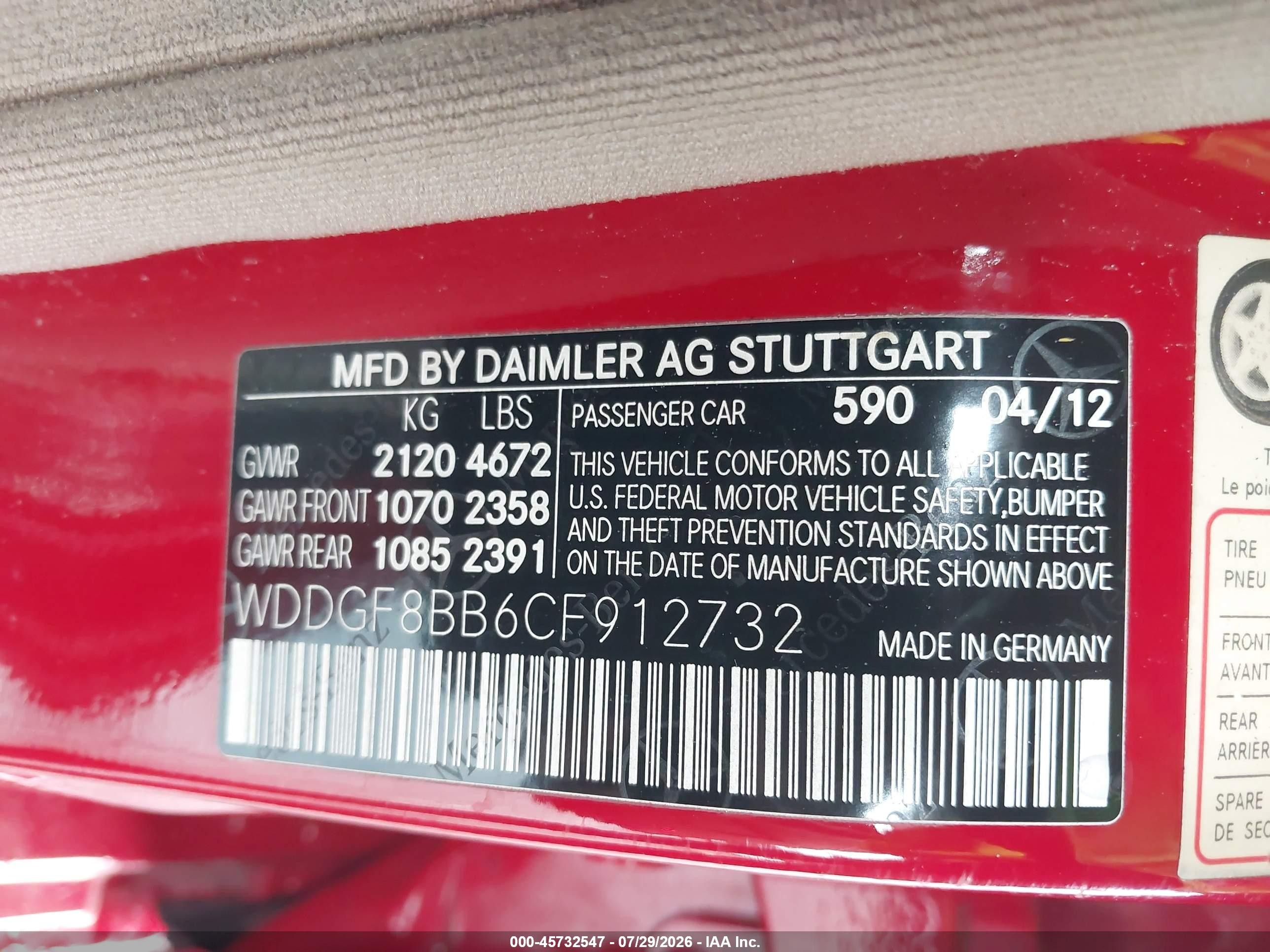 2012 Mercedes-benz C 300 Luxury 4matic/sport 4matic Red vin: WDDGF8BB6CF912732