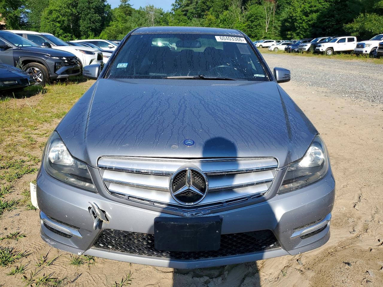 2012 Mercedes-benz C 300 4matic Серебряный vin: WDDGF8BB6CR193545